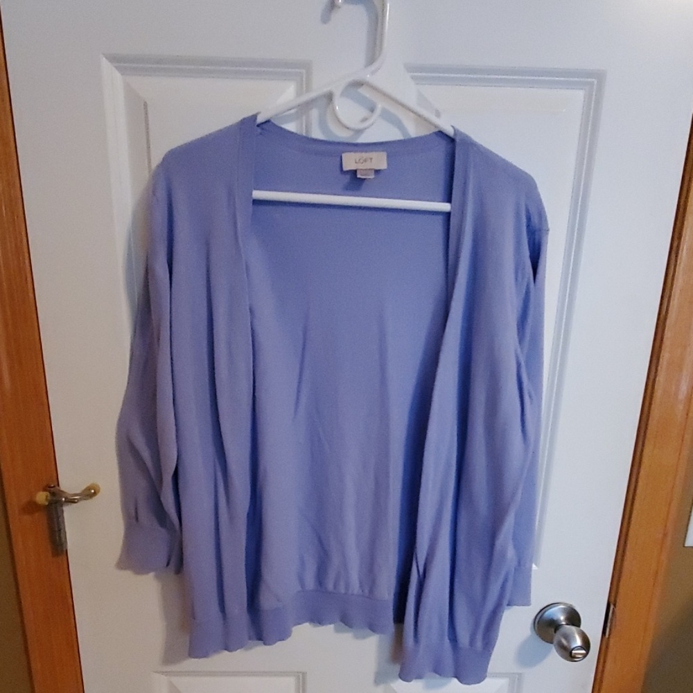 Euc Xl Loft periwinkle cardigan